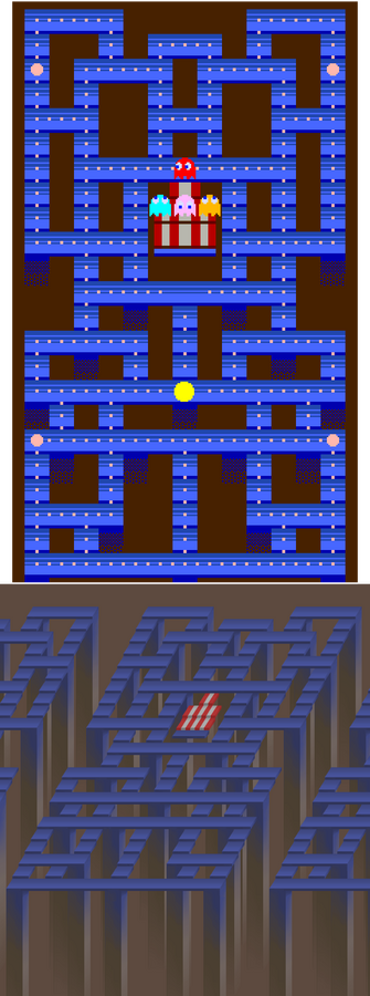Unreleased project vs. Pac-Mania, Jungly Steps comparison
