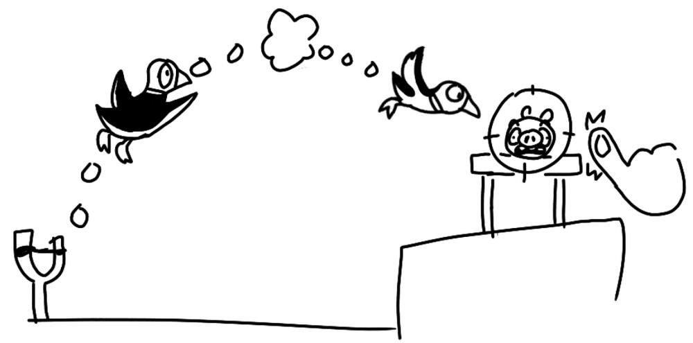 Playable duck from Duck Hunt