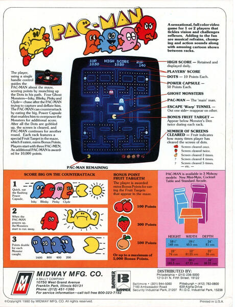 Pac-Man US Flyer